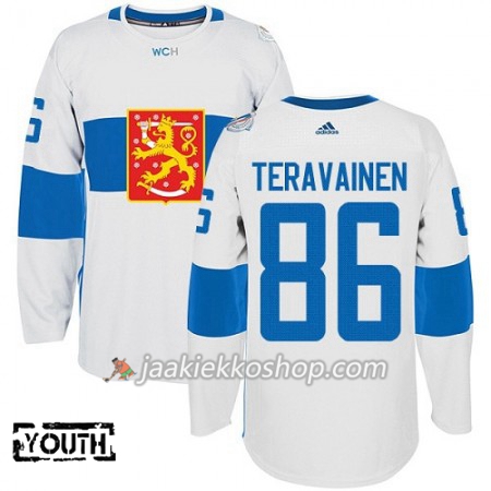 Suomi Pelipaita Teuvo Teravainen 86 2016 World Cup Lapsille Valkoinen Premier Paita